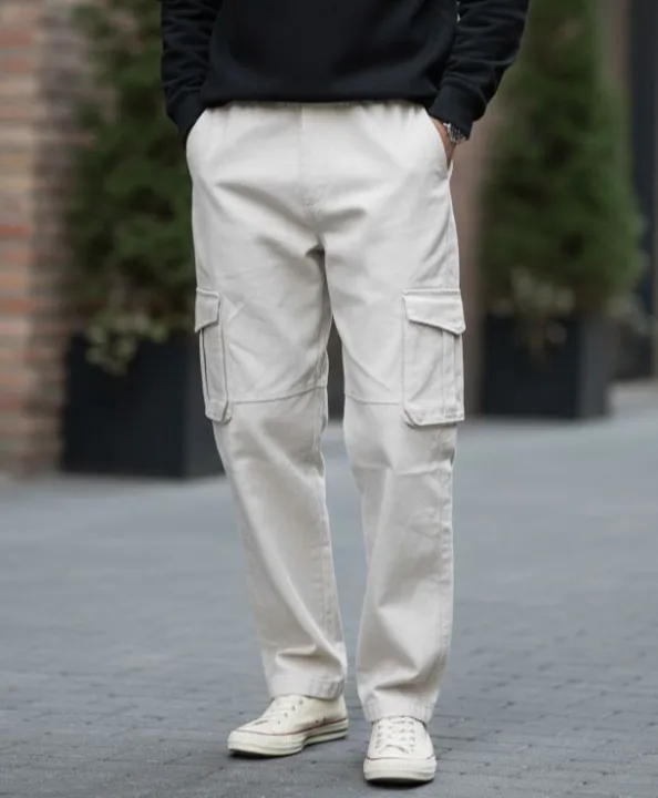 6 pocket open bottom cargo trouser for men