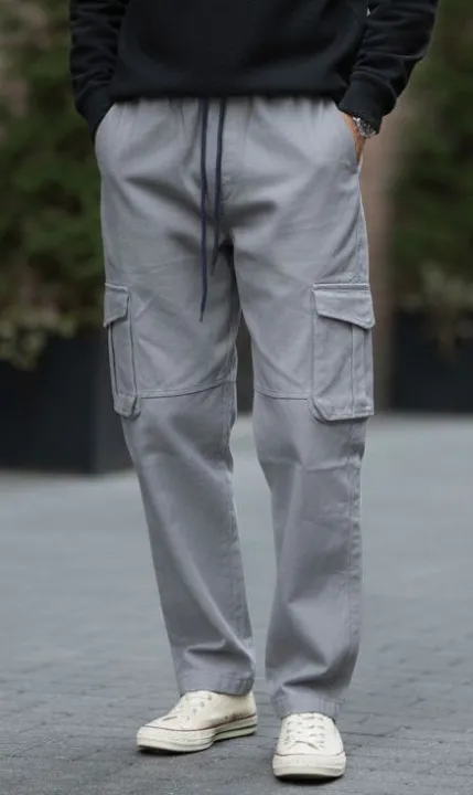 6 pocket open bottom cargo trouser for men