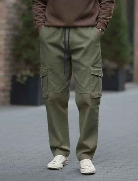 6 pocket open bottom cargo trouser for men