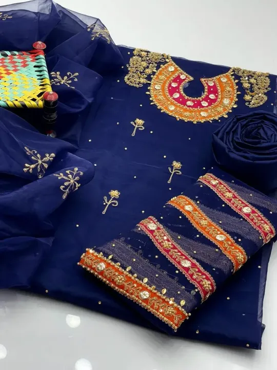 Shah Kamal Organza