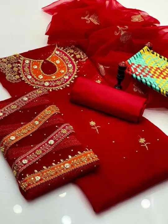 Shah Kamal Organza